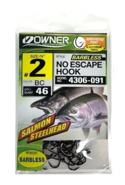 Owner Bulk No Escape Barbless Hook Pro Pack